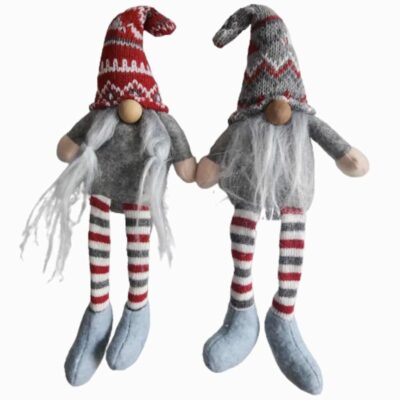 TOMTE small sitting boy & girl (pair)