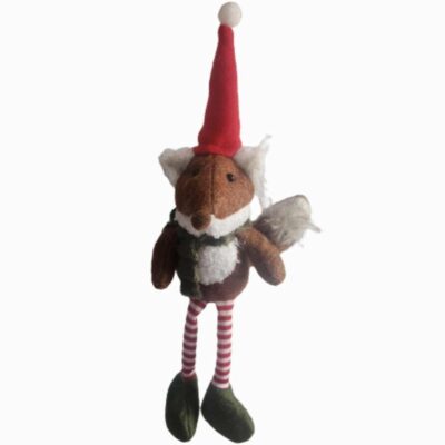 FESTIVE FOX shelf sitter (red)