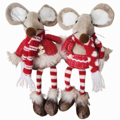 Mr & Mrs MOUSE large shelf sitters (Pair)