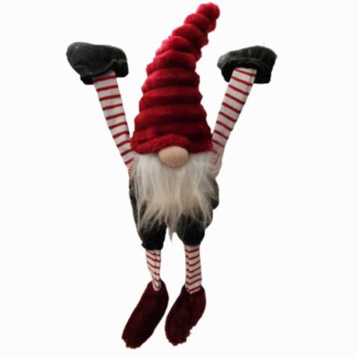 Shelf hanger TOMTE with weighted hands (red/black)