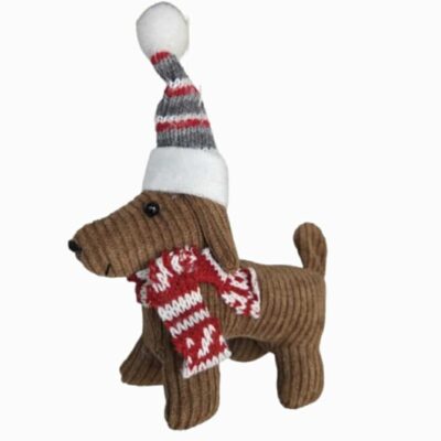 SANTA DOG chocolate corduroy