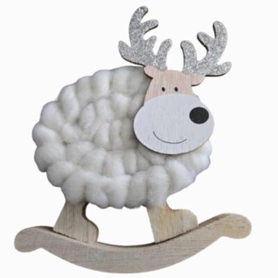 Fluffy ROCKING REINDEER cream
