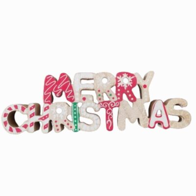 MERRY CHRISTMAS standing wooden sign